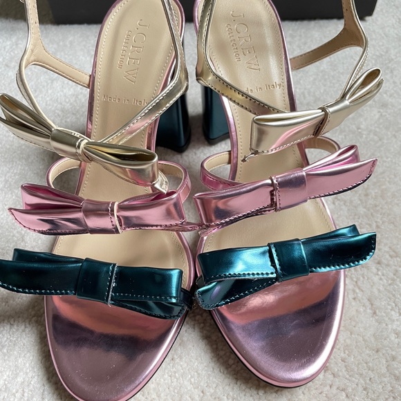 NIB J.crew stella bow heel size 6 made in Italy - Picture 4 of 12